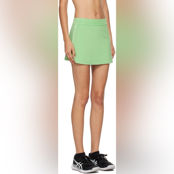 SPORTY & RICH 2-Piece Green Bonded Sport Bra and Skort Set - Picture 7 of 16